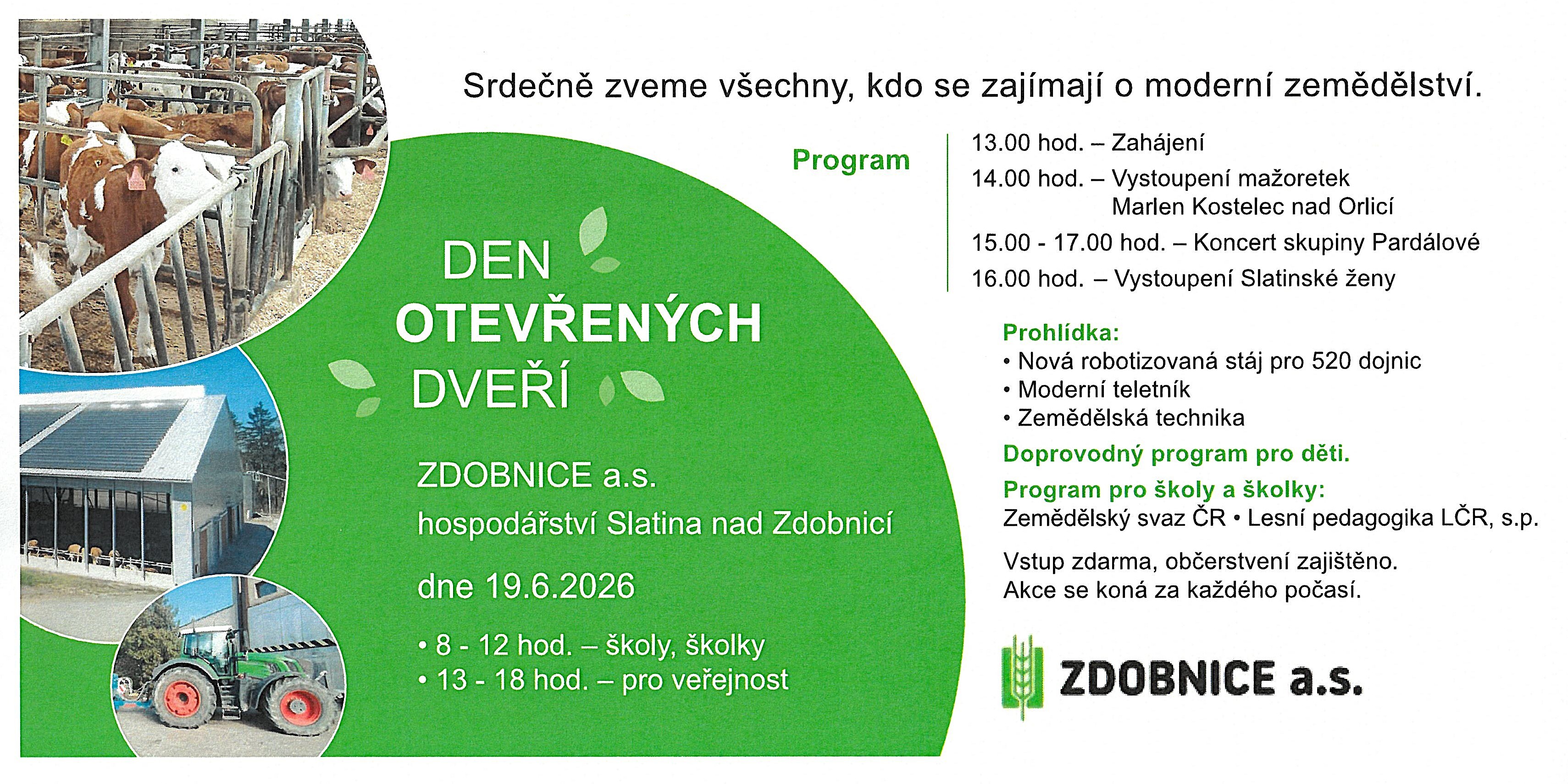 Den otevřených dveří ZDOBNICE a.s.