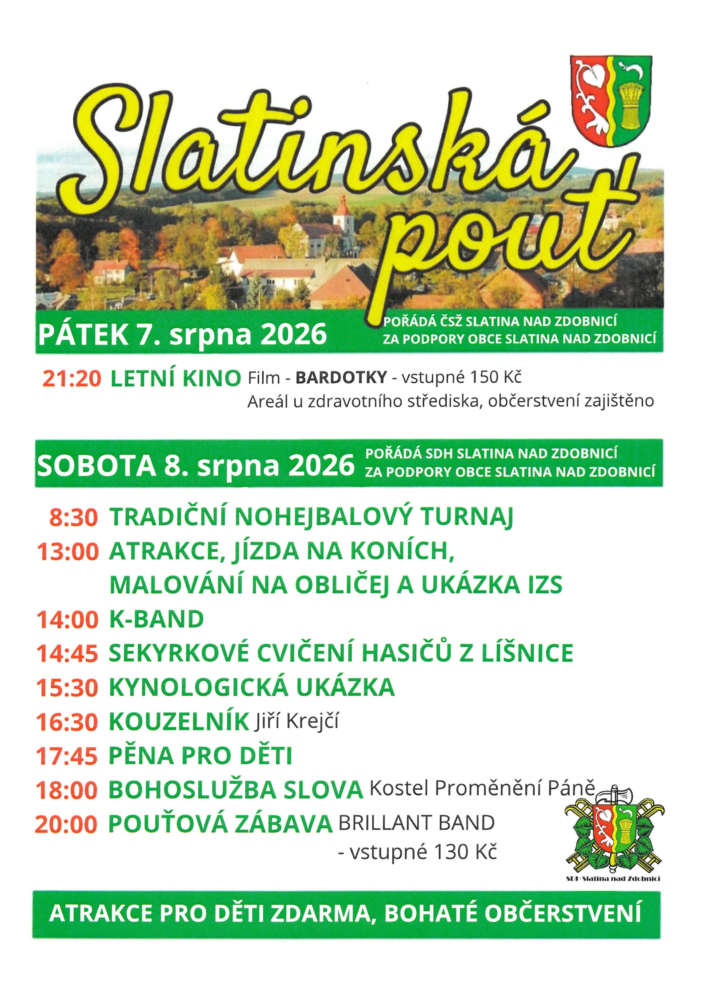 Slatinská pouť 2026