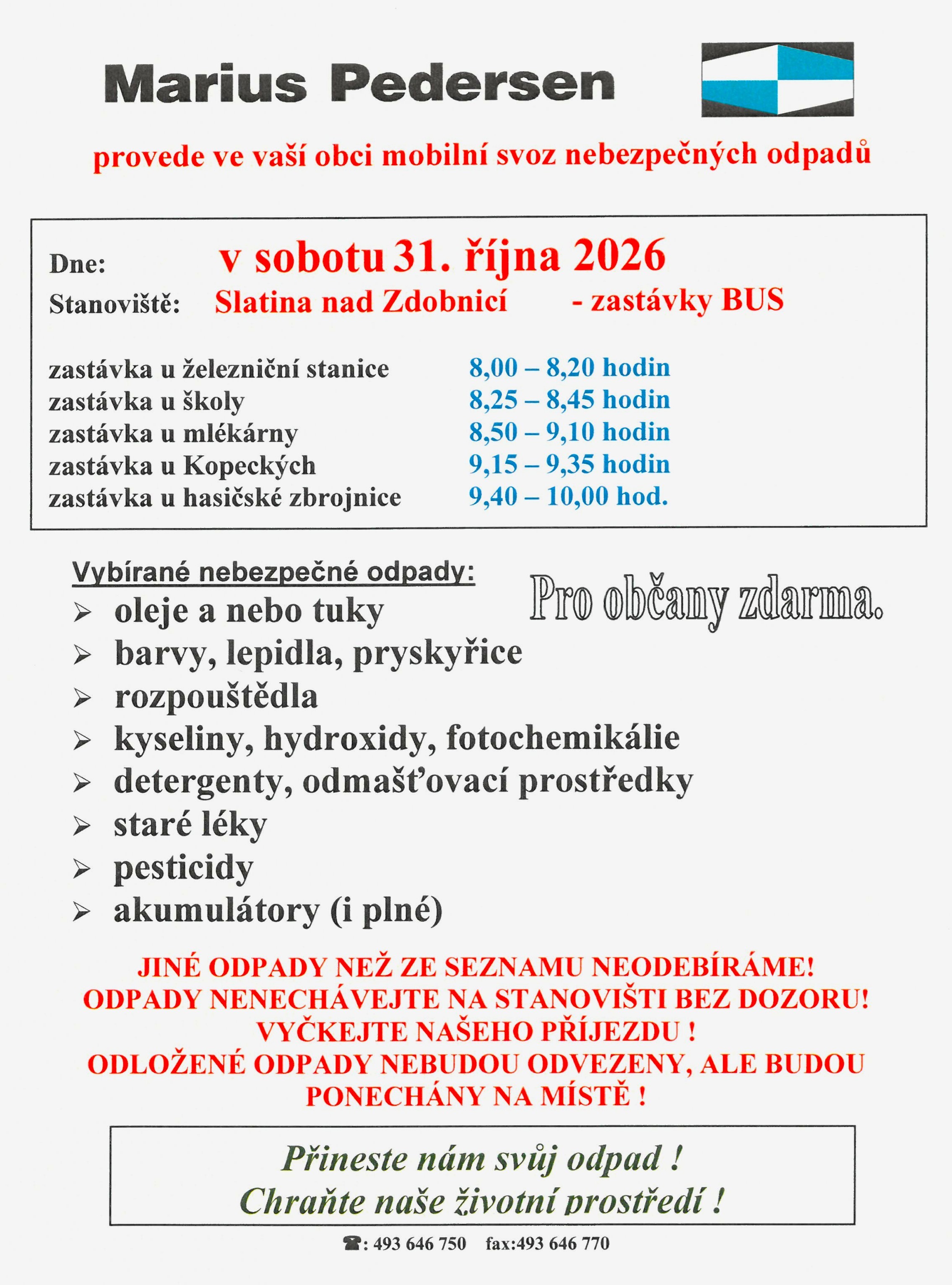 POZOR - Odpady nově od 1. ledna 2025